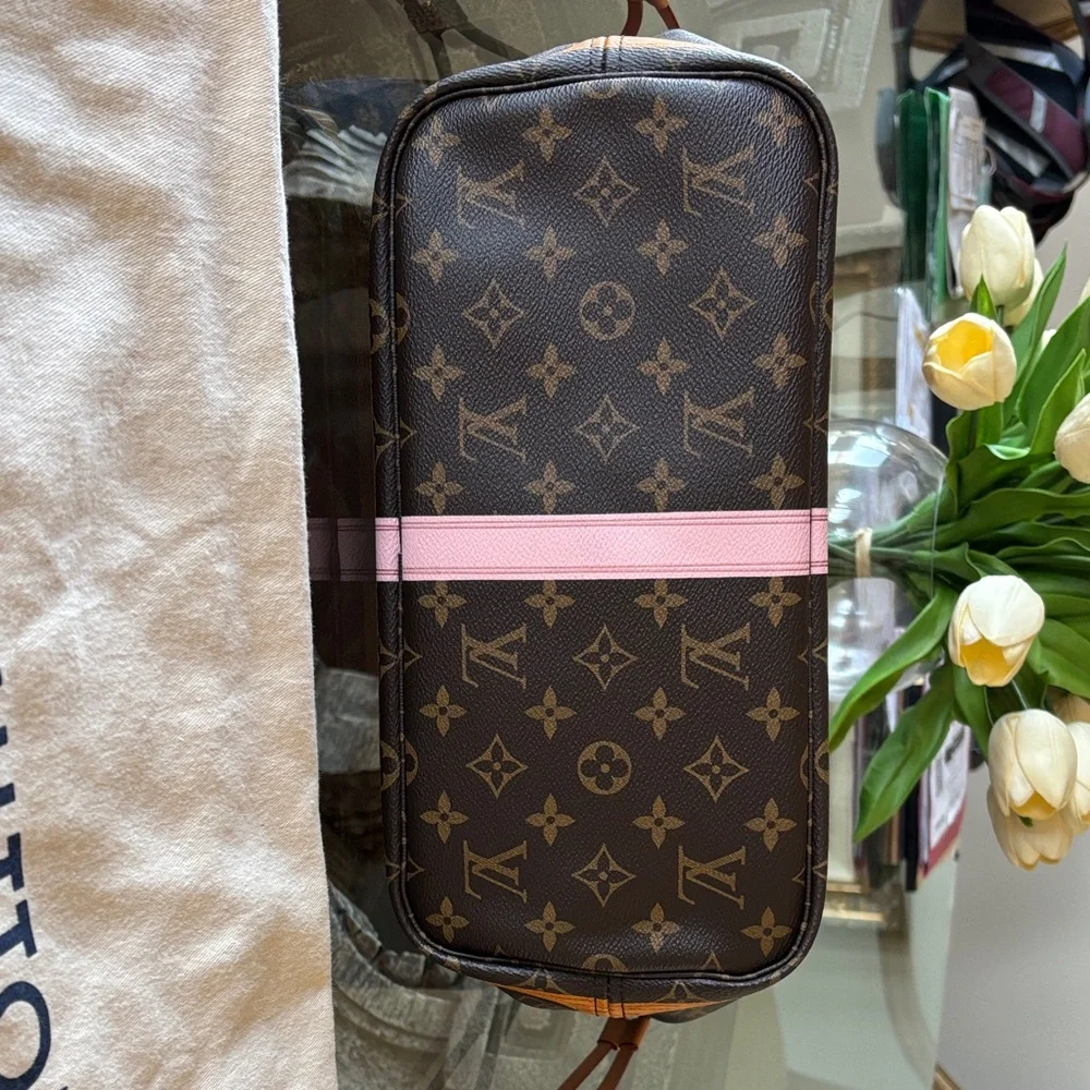 Limited edition Louis Vuitton summer trunk monogram Neverfull mm like New - Picture 5 of 7